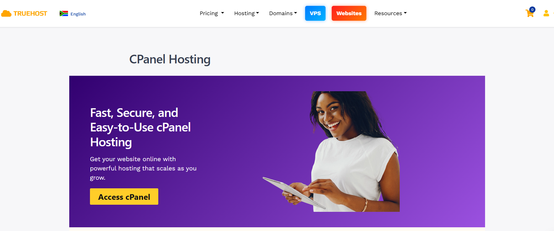 cPanel Hosting in South Africa 