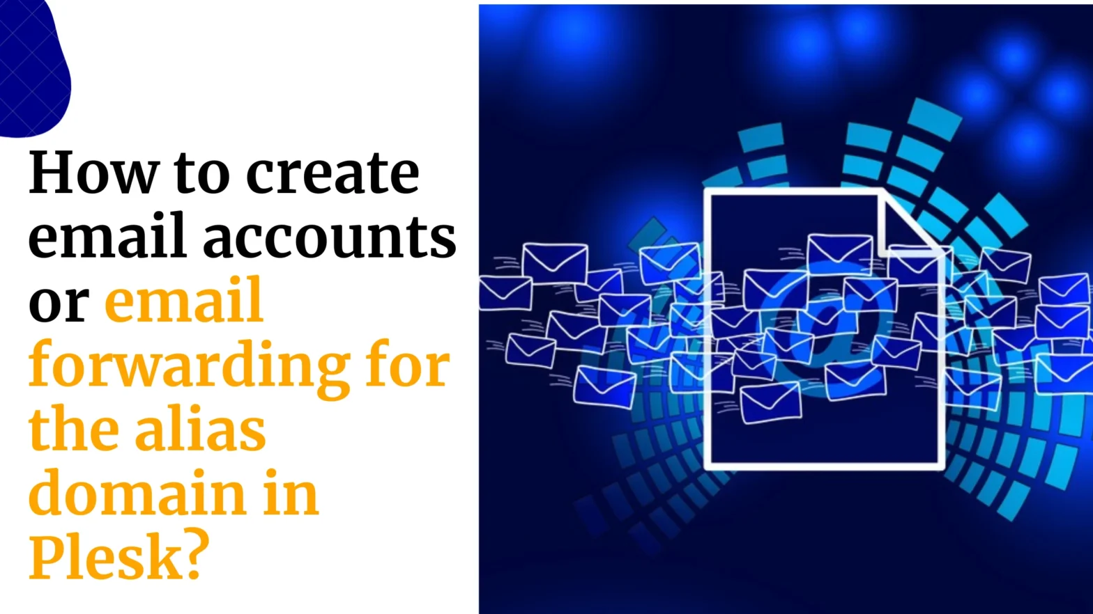 Email on alias domain plesk