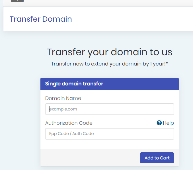 Transfer domain to Truehost.Africa