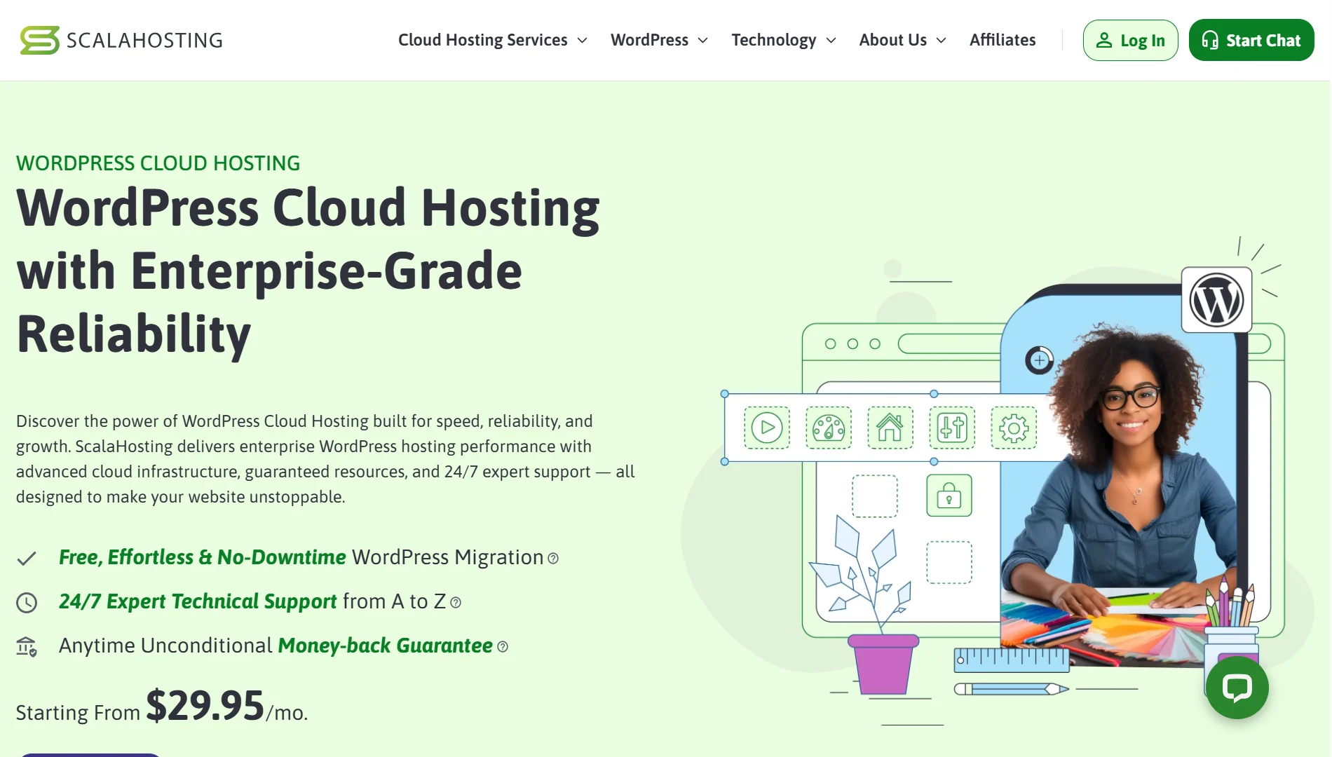 Wordpress hosting providers - Scala hosting