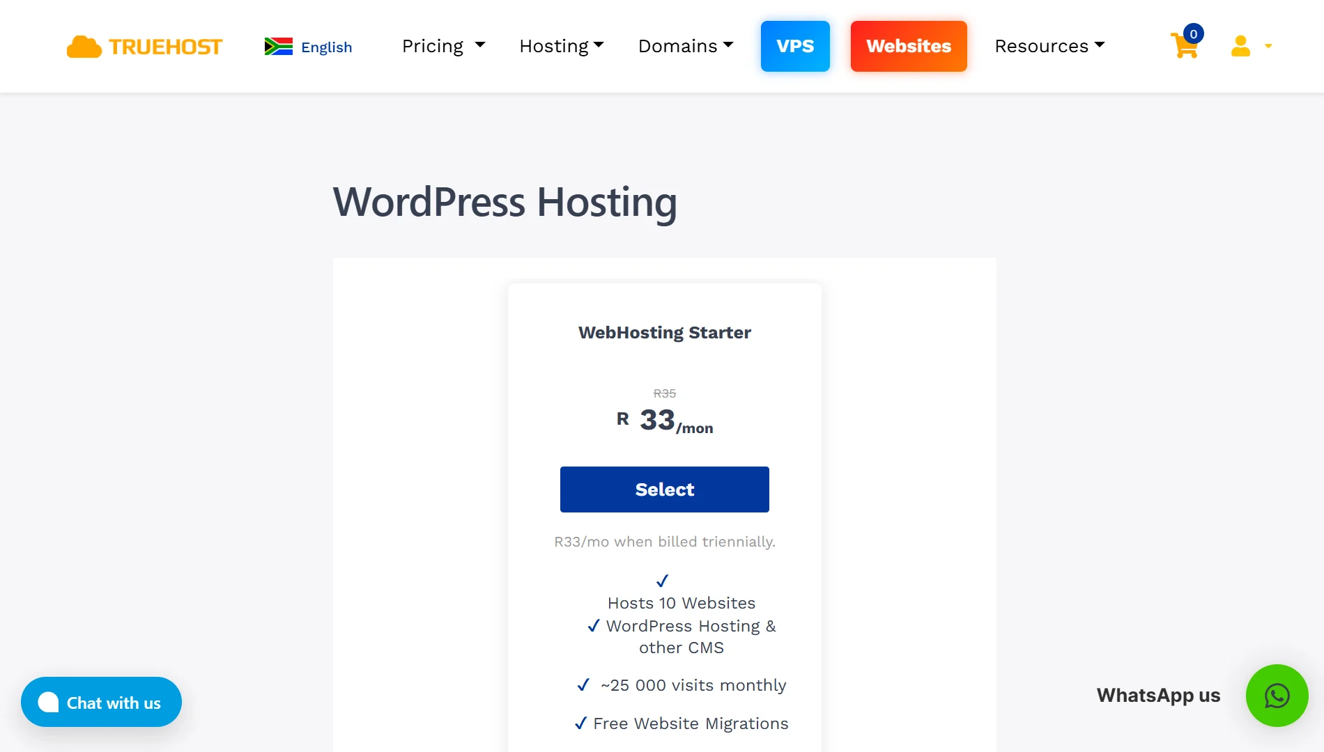 WordPress hosting providers - Truehost