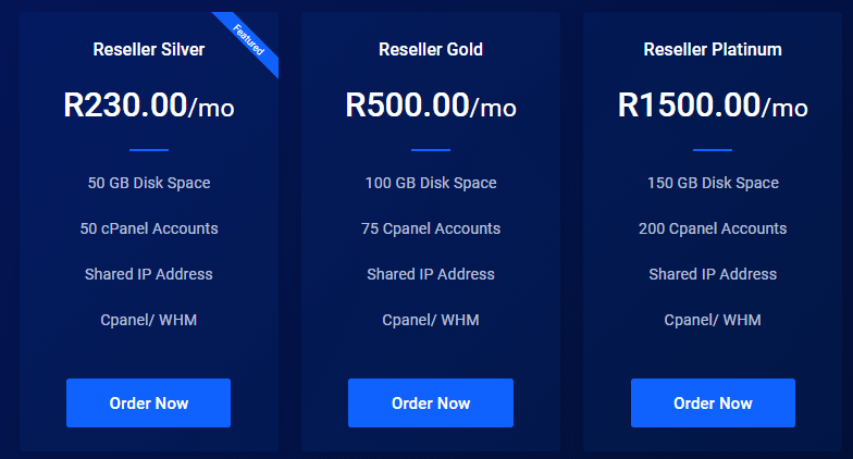 reseller web hosting in south africa