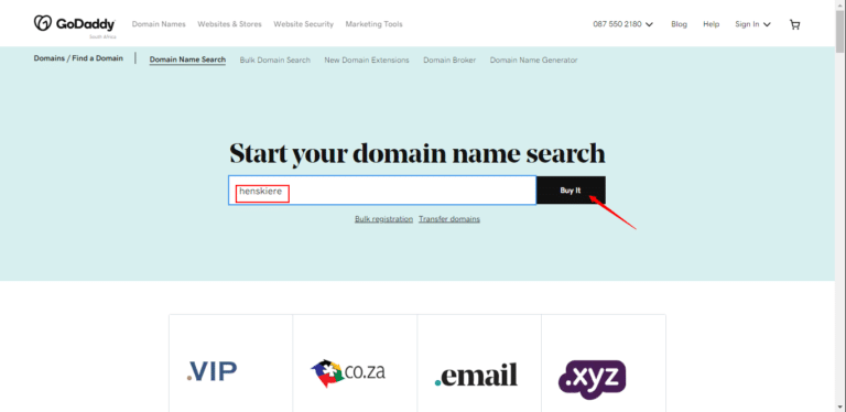 GoDaddy Domains