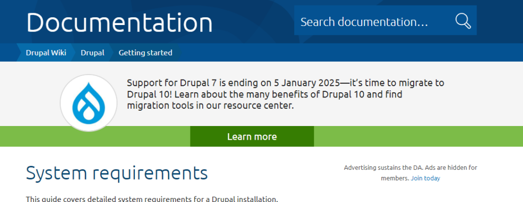 Drupal Server Requirements