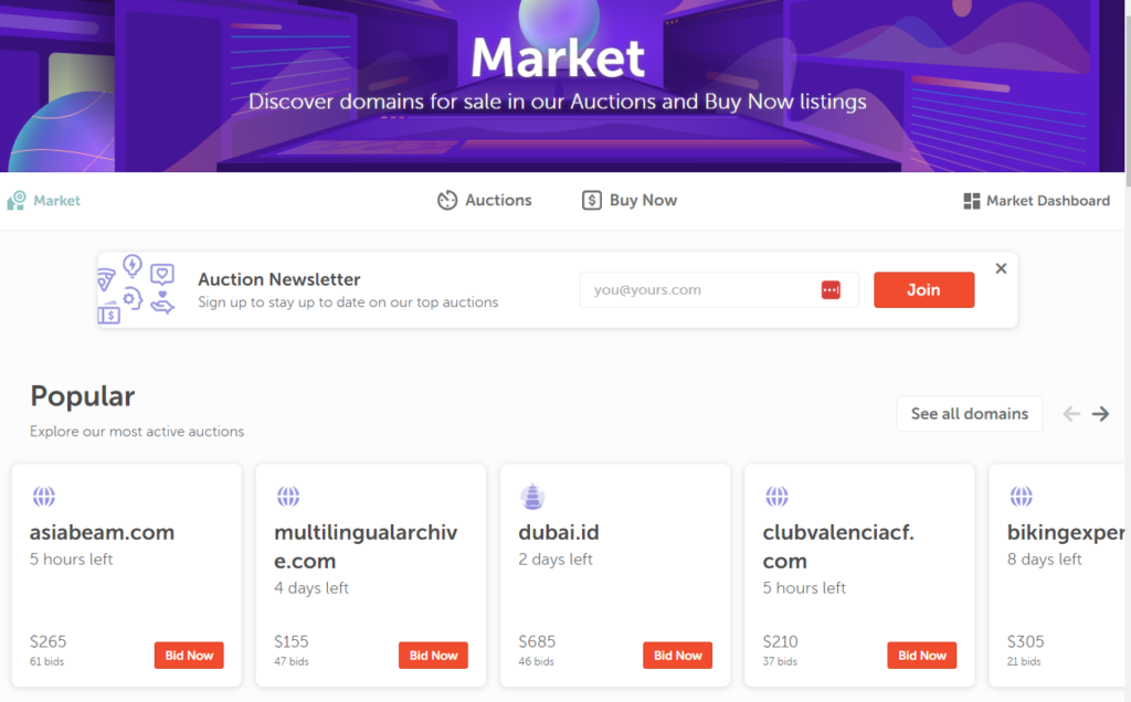 Namecheap Marketplace