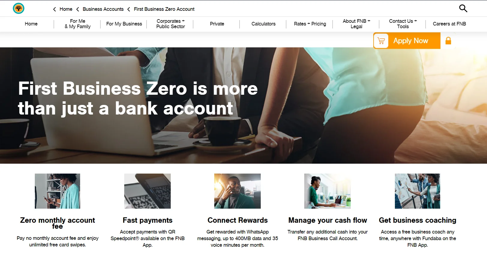 FNB First Business Zero Account