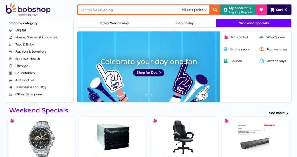 Top 10 Best Online Shopping Platforms in South Africa 5 Bidorbuy
