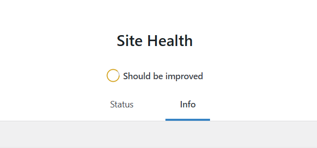 How to Check the PHP Version 6 a screenshot of site health