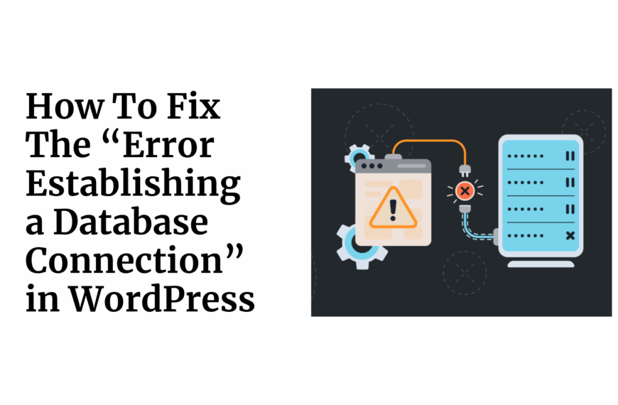 How To Fix The “Error Establishing…