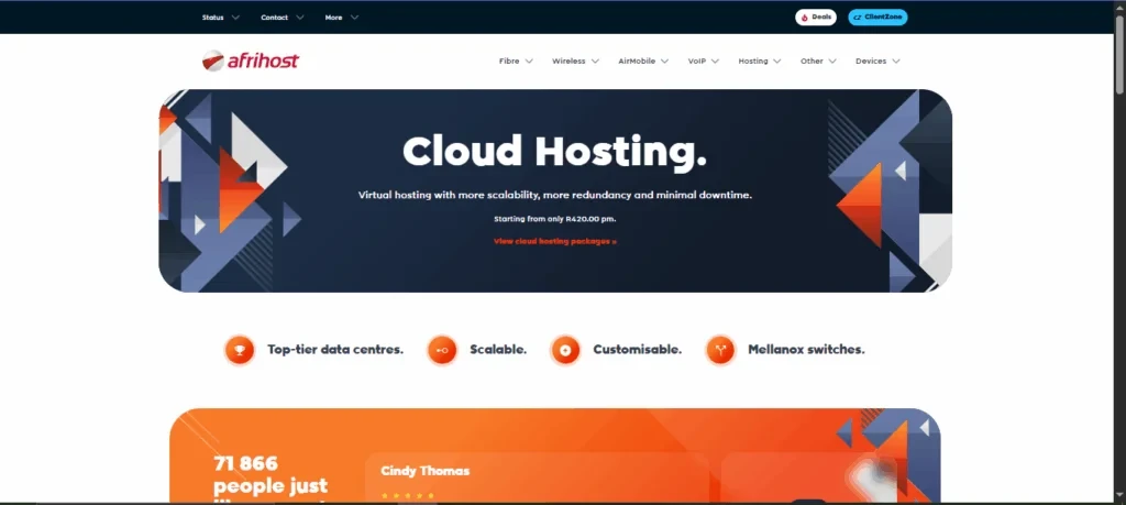 Rand-based cloud hosting : Top 5 Cloud Hosting Providers zero Exchange Risks 5 Afrihost cloud hosting