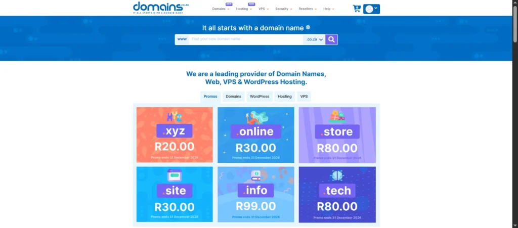 Domain.co.za email hosting