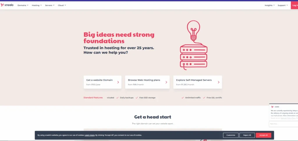 Xneelo Cloud service