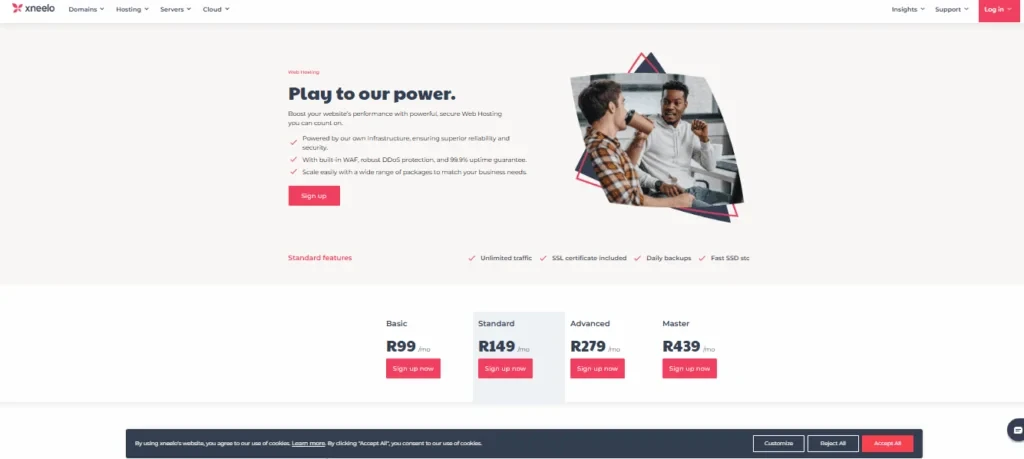 10 Best Web Hosting Providers in South Africa (2026 Rankings) 2 xneelo web hosting