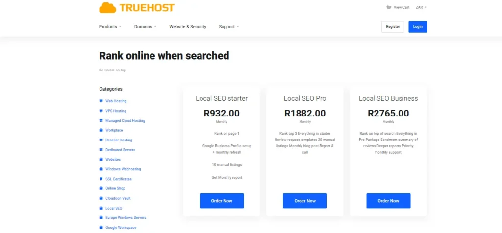 Truehost local seo