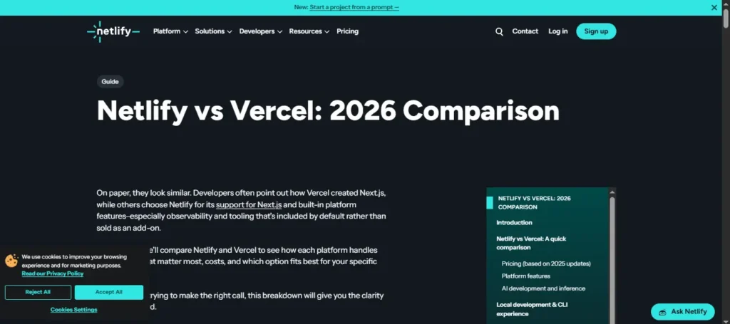 versel and netlify
