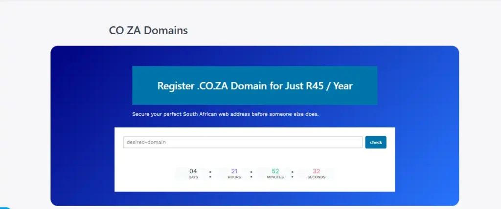 Best Domain registration in south africa