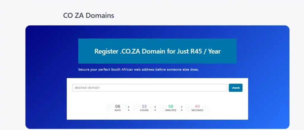 cheapest domain south africa