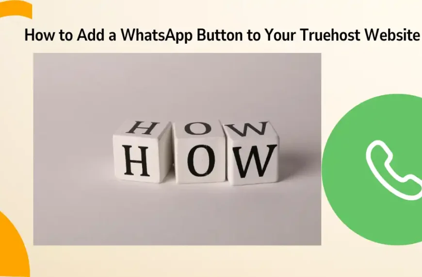 add whatsapp button to truehost website