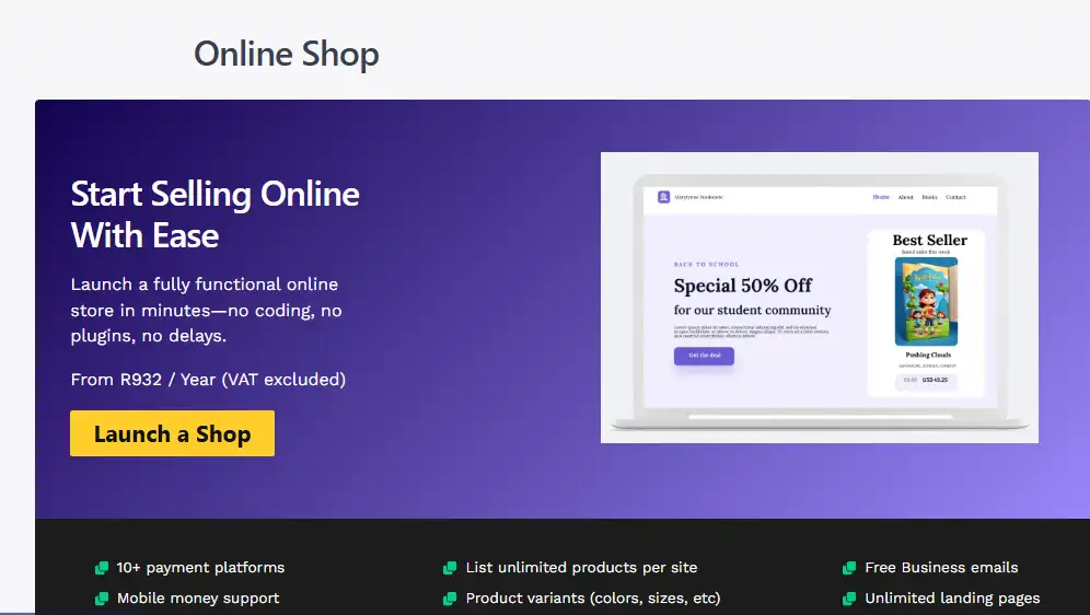 build  an online store 