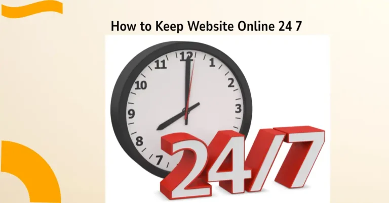 how to keep website online 24 7