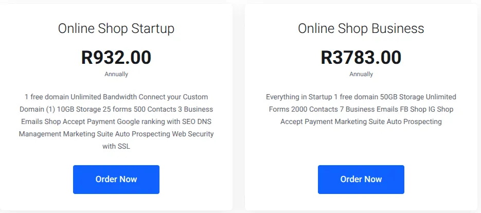 online shop builder