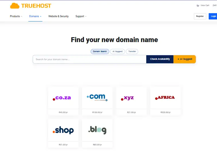  renew .co.za domain