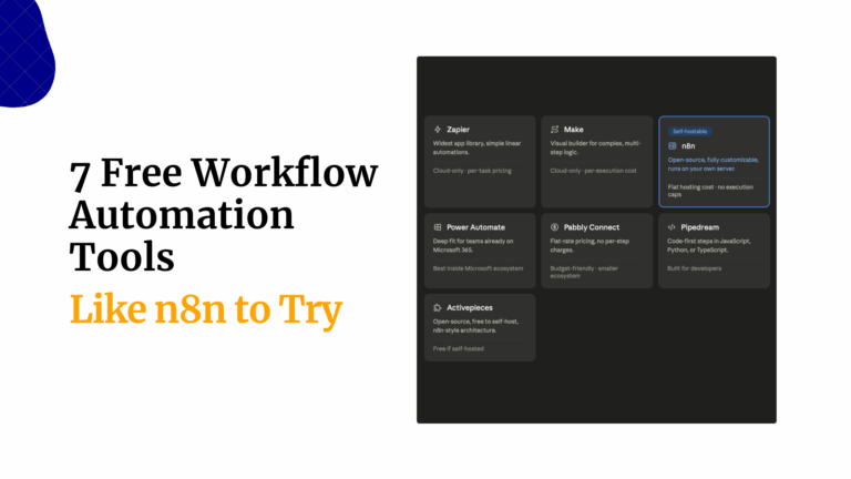 7 Free Workflow Automation Tools Like n8n to Try