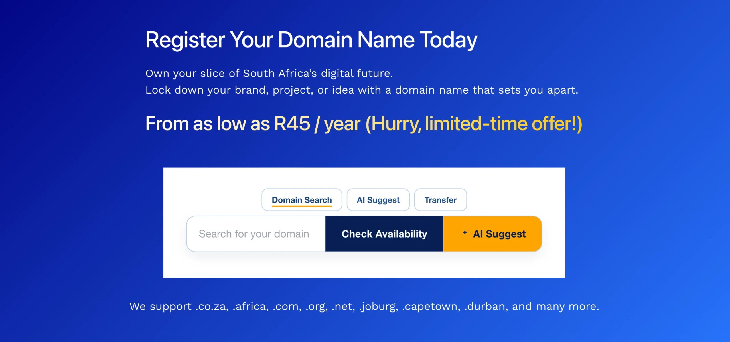 Buy Domain In South Africa: Registrar