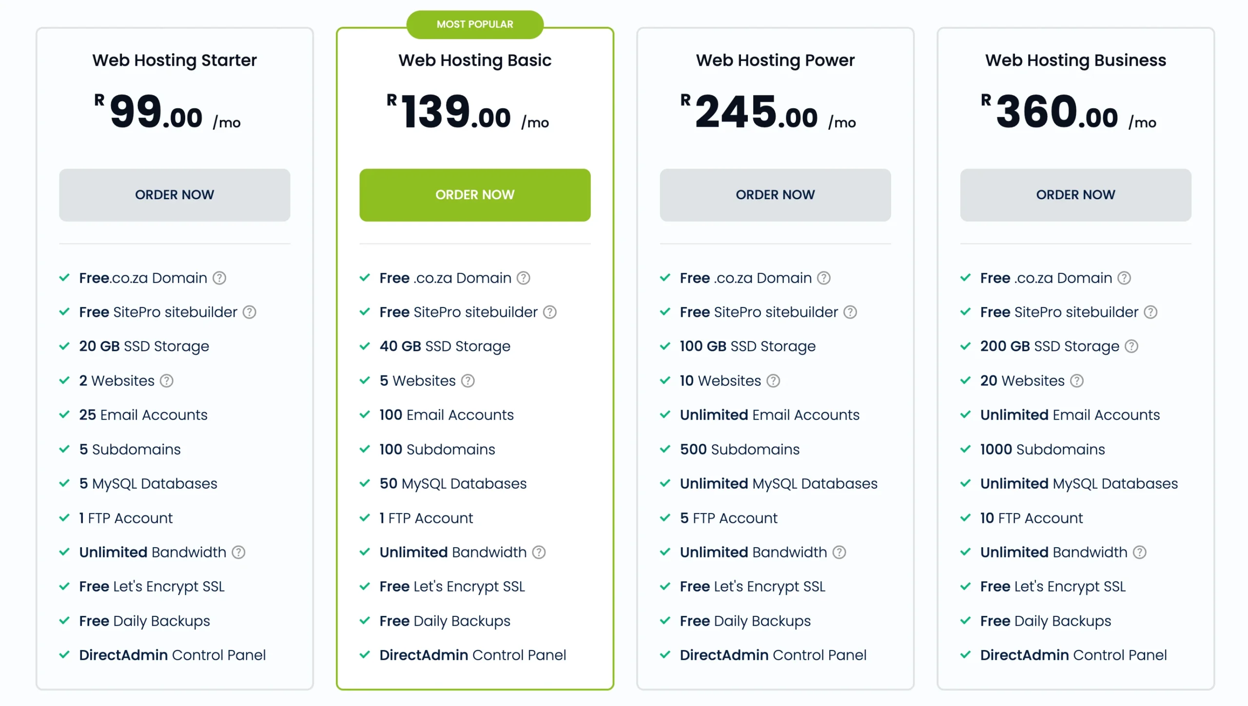 Cheapest Web Hosting Providers: HOSTAFRICA