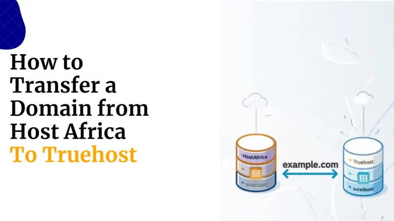 How to Transfer a Domain from Host Africa to Truehost