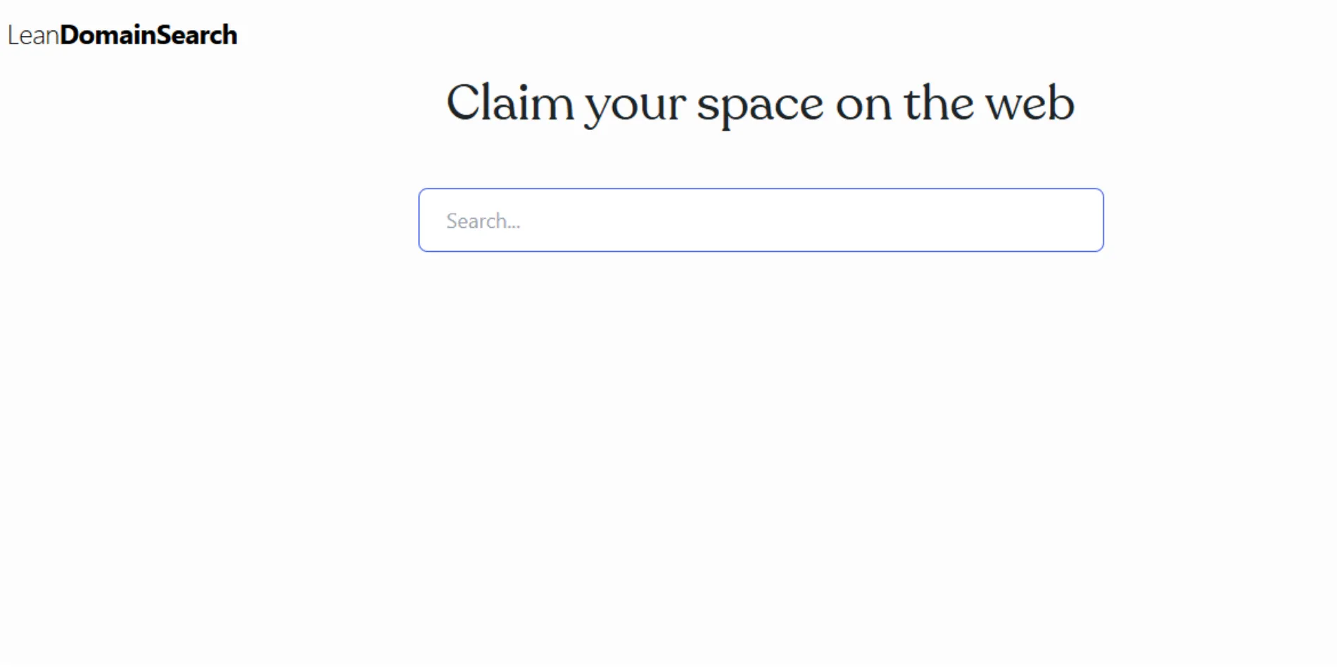 Lean Domain Search domain name generators