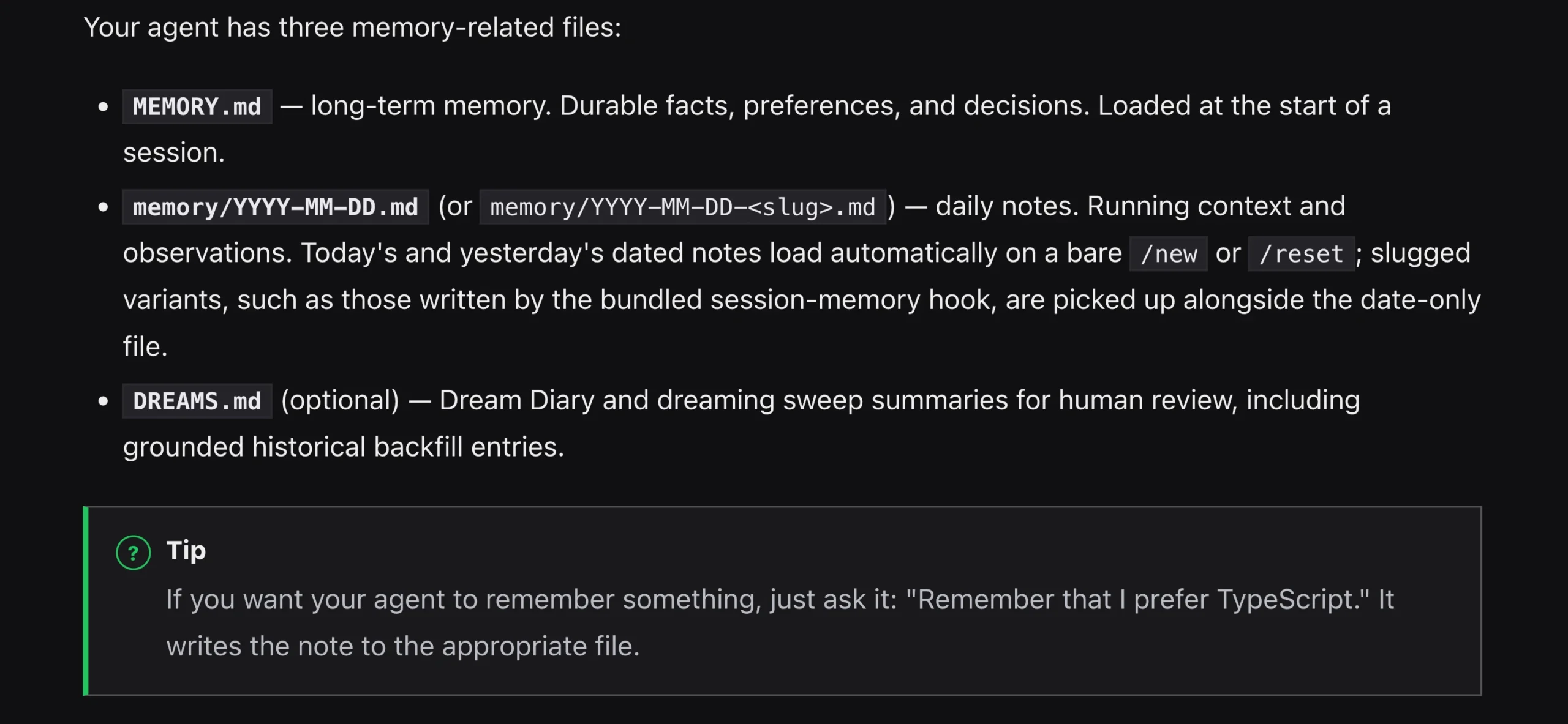 OpenClaw memory