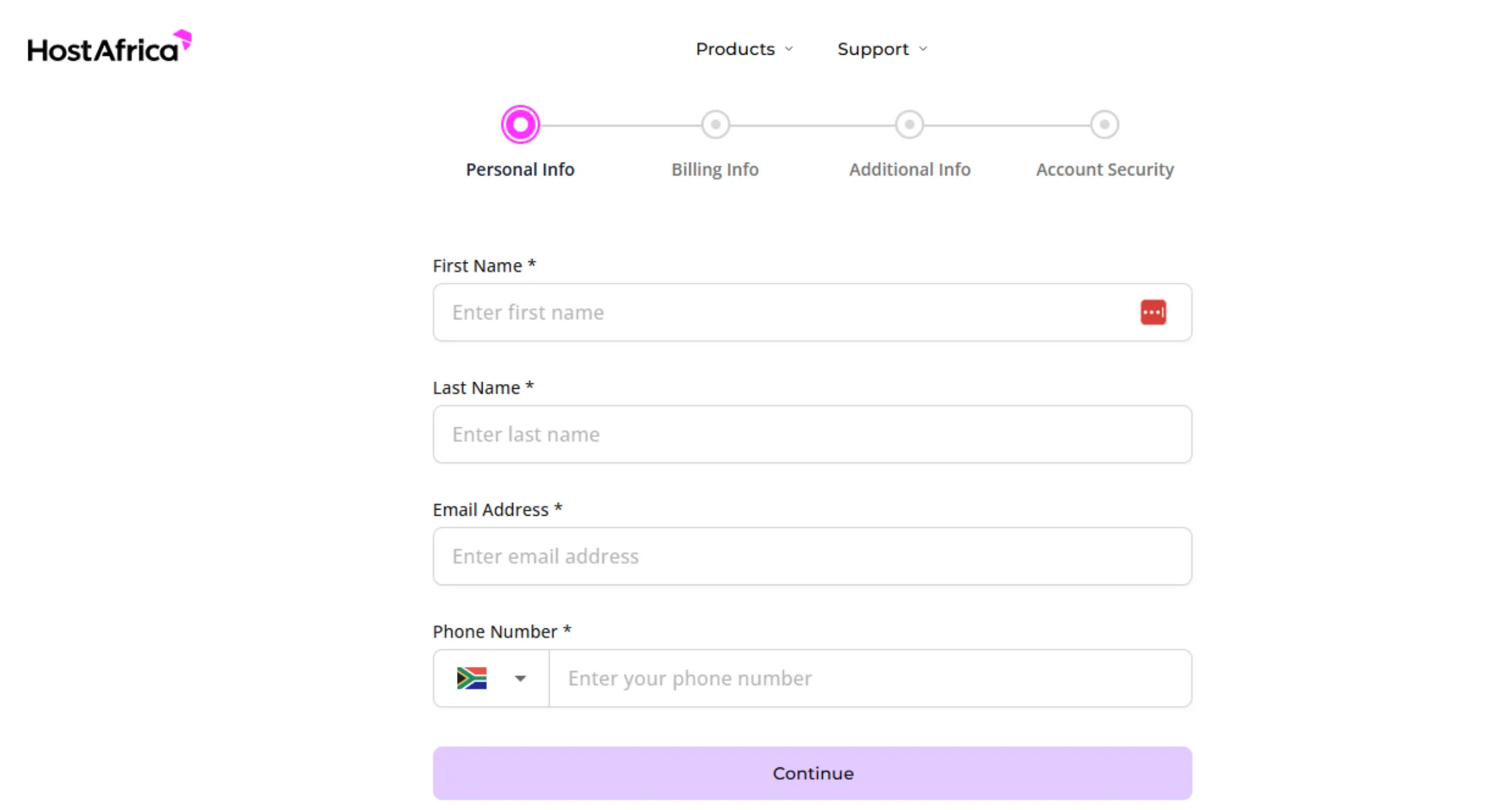 Transfer a Domain from Web4Africa Login into Client Area