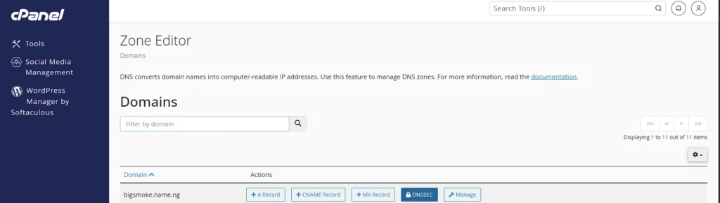 Zone Editor
Domains