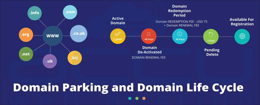 domain parking and domain life cycle