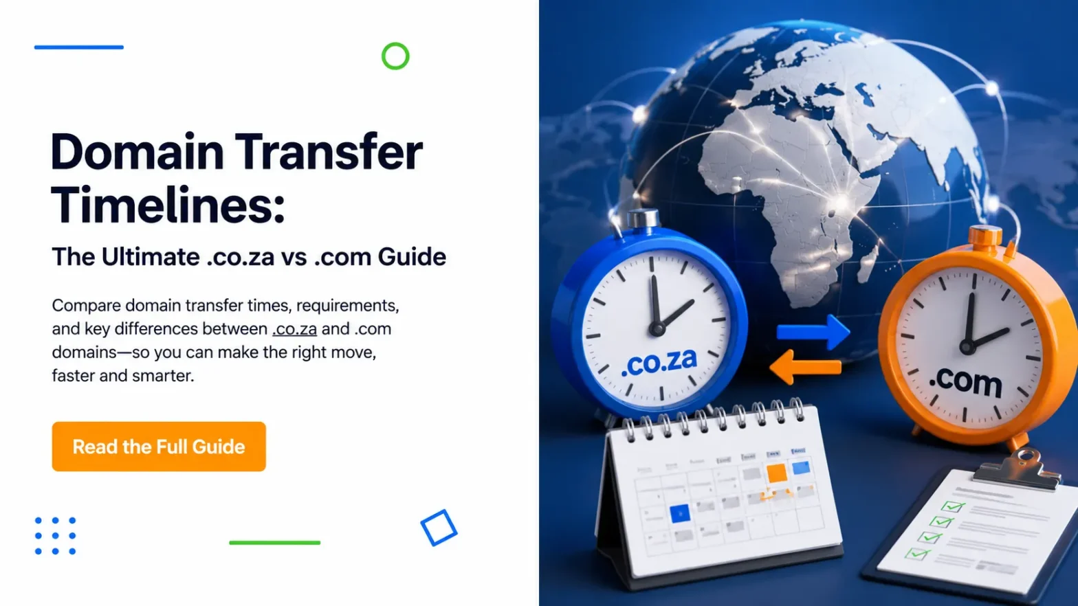 Domain Transfer Timelines: The Ultimate co.za vs .com Guide