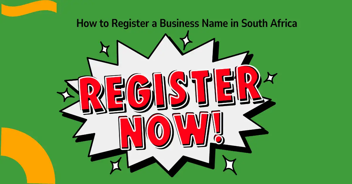 how to register a business name in south africa