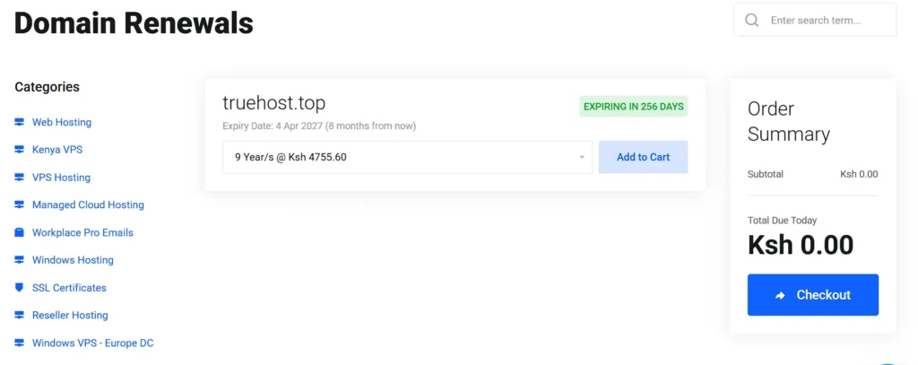 Domain Renewals