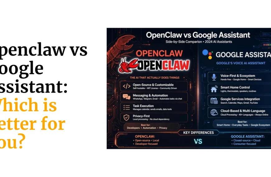 openclaw vs google assistant