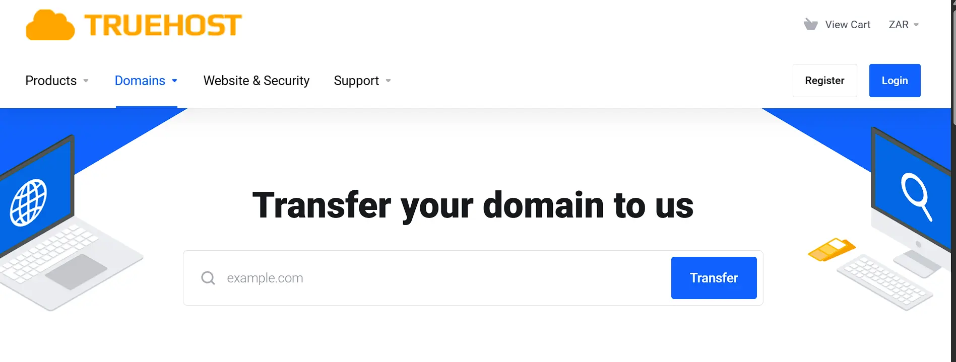 Transfer your domain to us
