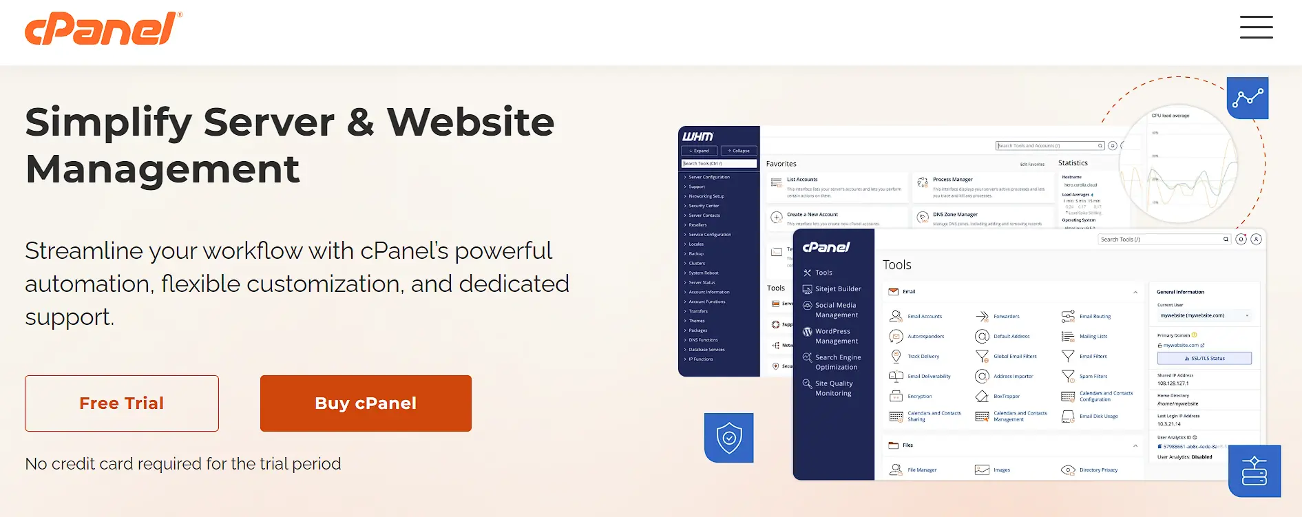 Transform your workflow with cPanel’s powerful automation, flexible customization, and dedicated support.