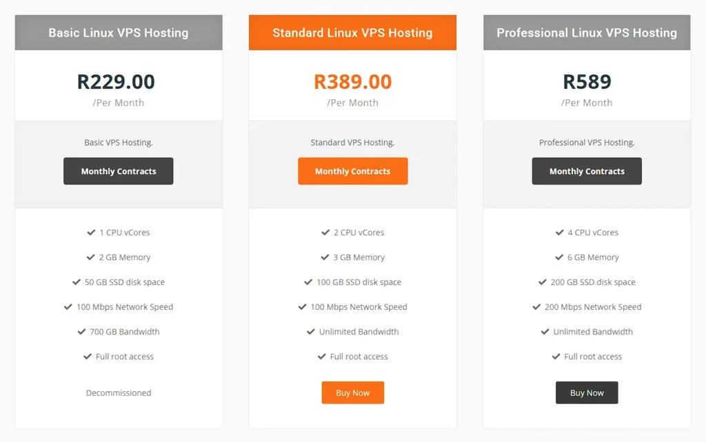 hostcow vps pricing