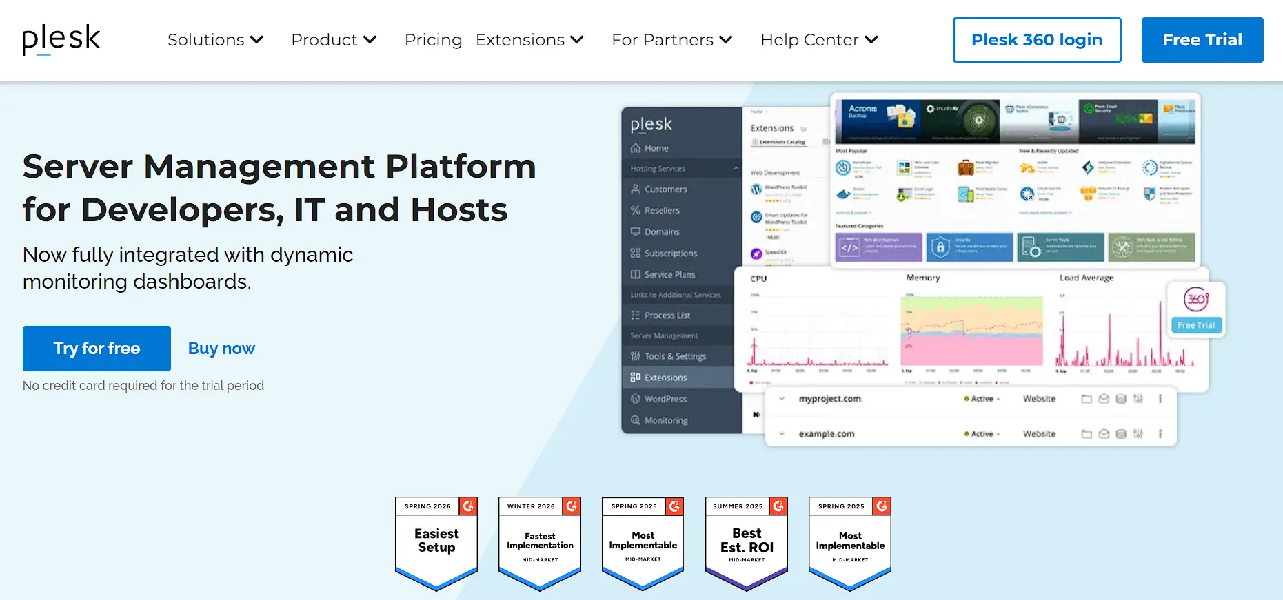 pleask Server Management Platform for Developers, IT and Hosts