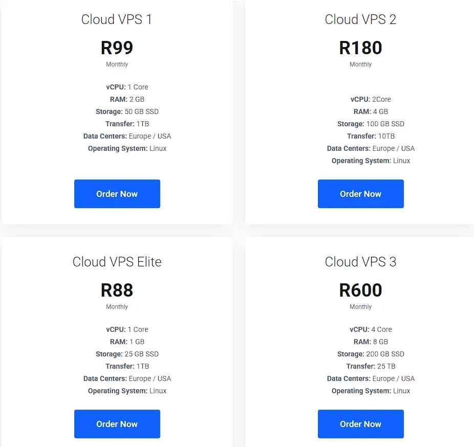 truehost vps plans price