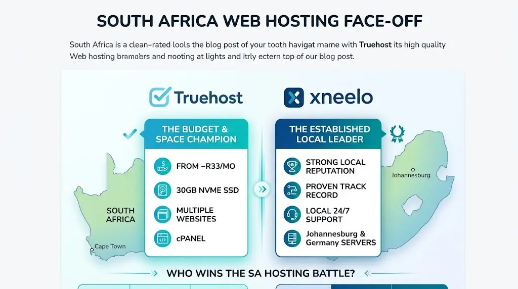 xneelo vs Truehost Comparison at a Glance
