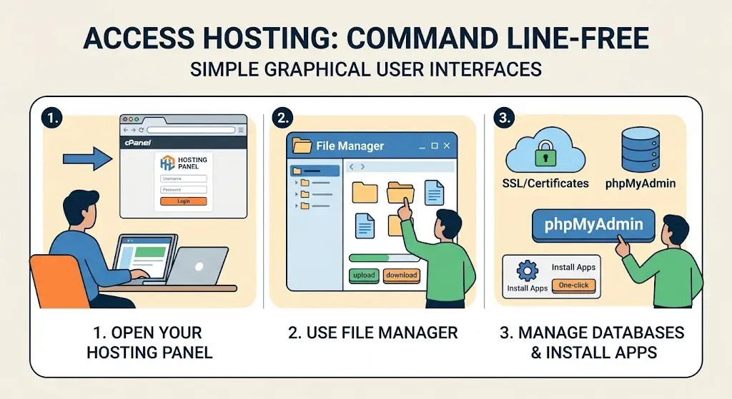 Access Your Hosting Without Using a Server Command Line