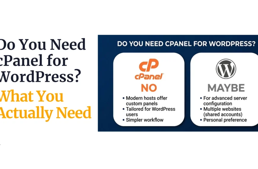 Do You Need cPanel for WordPress? What You Actually Need