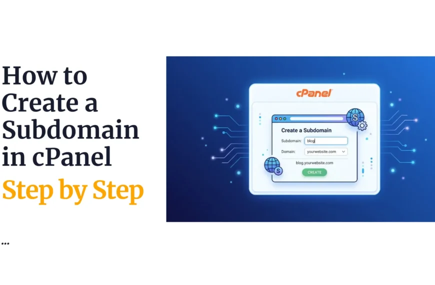How to Create a Subdomain in cPanel Step by Step
