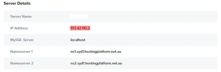 How to find the IP address of your cPanel