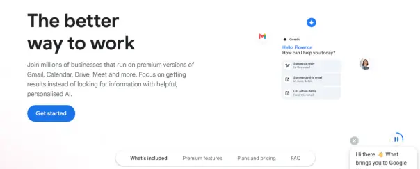 image showing screenshot of google workspace